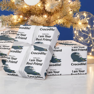 Crocodile Alligator Funny Crocodile Wrapping Paper