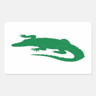 Crocodile Alligator Gator Reptile Rectangular Sticker
