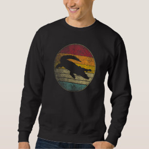 Crocodile Alligator Gator Sun Retro Vintage 70s 80 Sweatshirt
