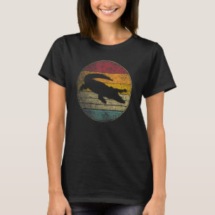 Crocodile Alligator Gator   Sun Retro Vintage 70s  T-Shirt