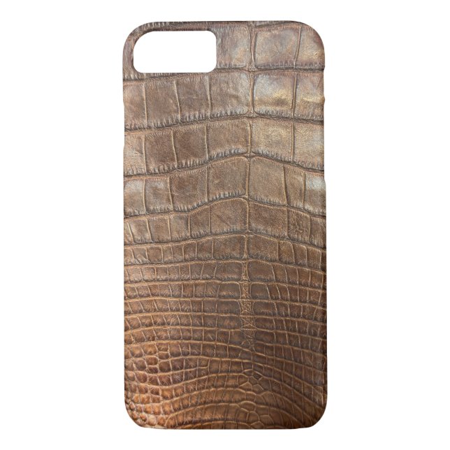 Crocodile animal print reptile tan alligator Case-Mate iPhone case (Back)