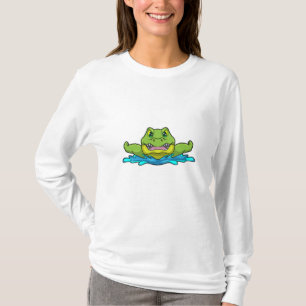 Crocodile at Swimming in Water T-Shirt
