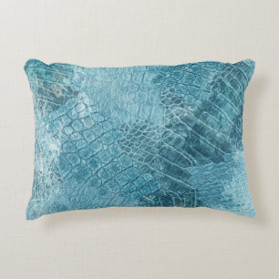 Crocodile Batik: Textured Fabric Art Decorative Cushion