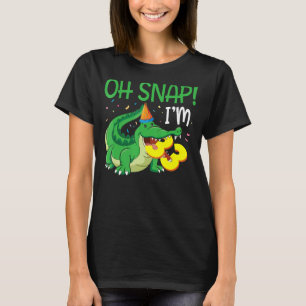 Crocodile Birthday Oh Snap I'm 33 Years Old Was Bo T-Shirt