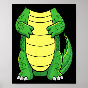 Crocodile Body Shirt Adult Kids Men Women Alligato Poster