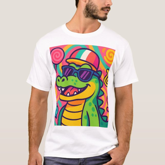 Crocodile Bomboncini Candy Meme T-Shirt (Front)