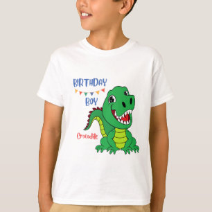 Crocodile boy birthday, Toddler Birthday T-Shirt