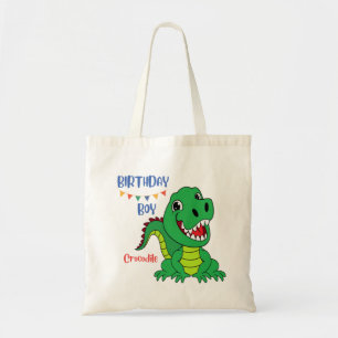 Crocodile boy birthday, Toddler Birthday Tote Bag