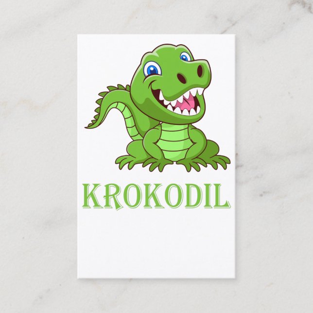Crocodile Business Card (Front)