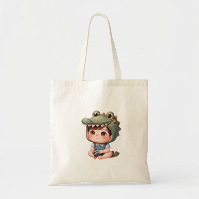 Crocodile Chronicle Tote Bag (Front)