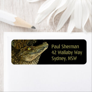 Crocodile Crikey! Label