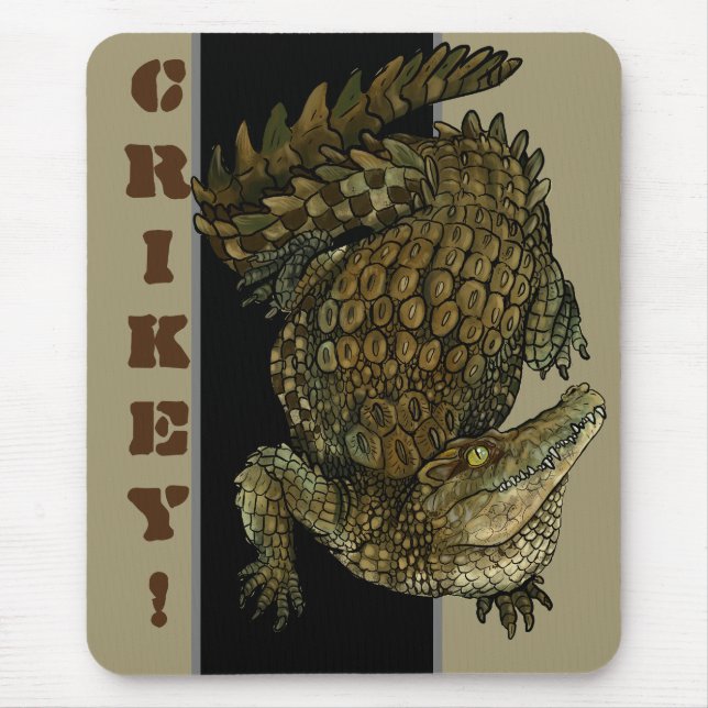 Crocodile Crikey! Mouse Pad (Front)