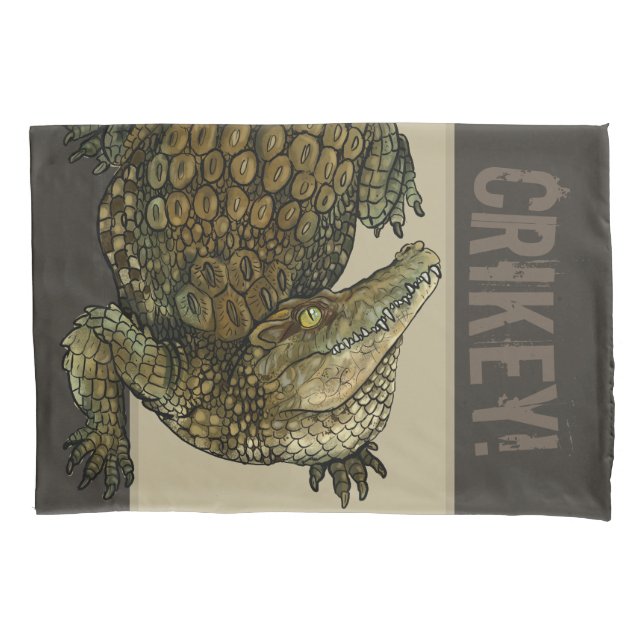 Crocodile Crikey! Pillowcase (Front)