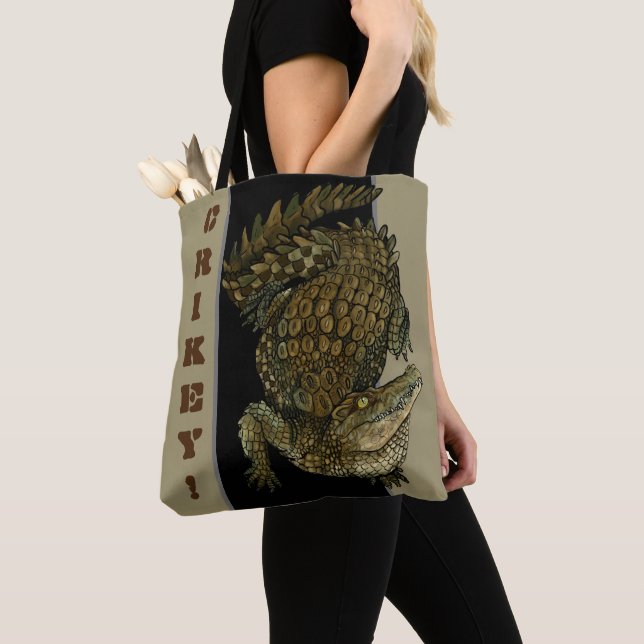 Crocodile Crikey! Tote Bag (Close Up)