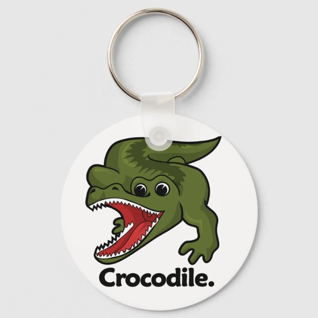 Crocodile Crocodile. Key Ring (Front)