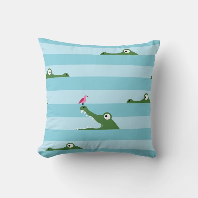 Crocodile Cushion (Front)