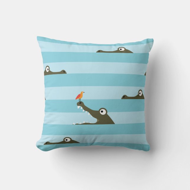 Crocodile Cushion (Front)