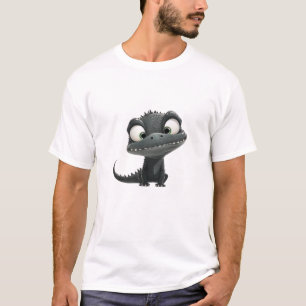 Crocodile Cute Adorable Humourous Illustration T-Shirt