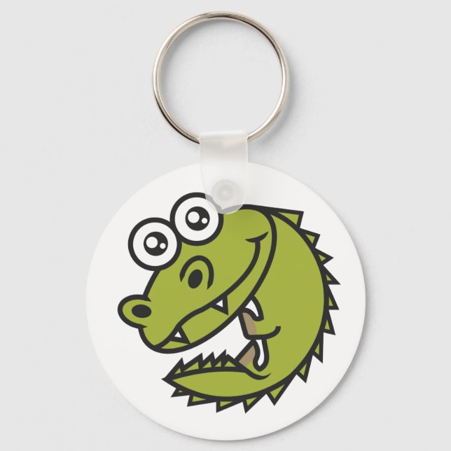 Crocodile Cute Baby Croc Key Ring (Front)