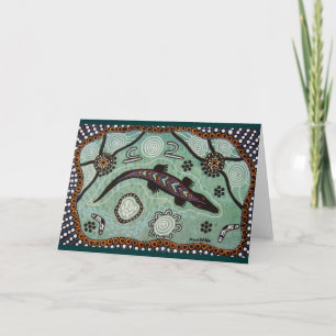 Crocodile Dreaming Card