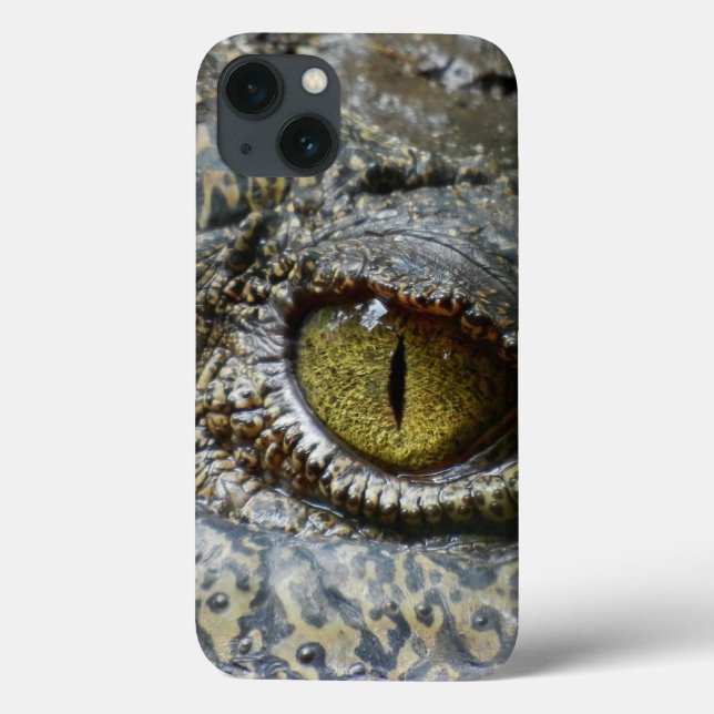 crocodile eye face animal custom personalise diy Case-Mate iPhone case (Back)