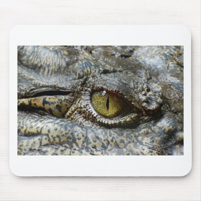 crocodile eye face animal custom personalise diy mouse pad (Front)