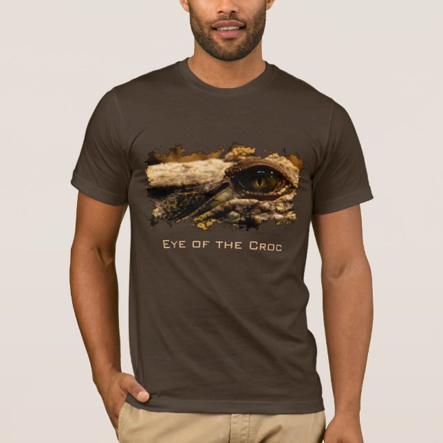 Crocodile Eye, Reptile, Wildlife, Animal T-Shirt (Front)