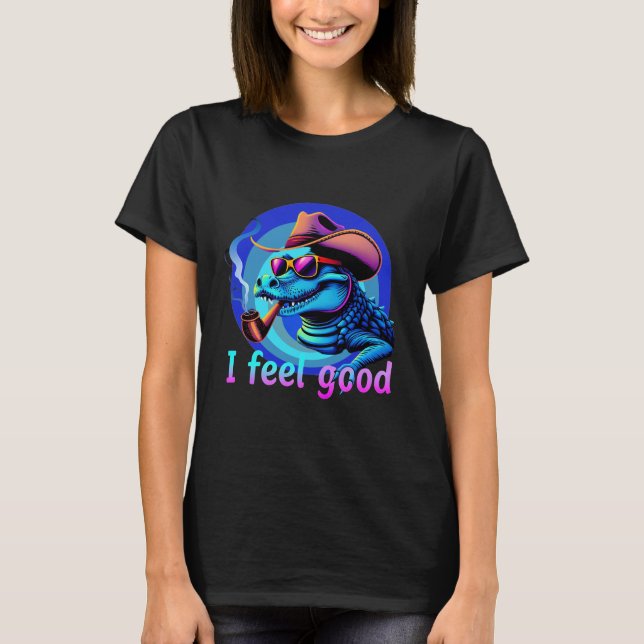 Crocodile feels good funny T-Shirt (Front)