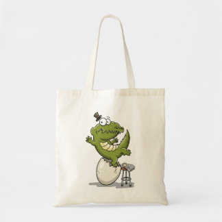 Crocodile Hatching from an Egg Tote Bag