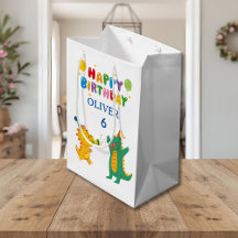 Crocodile & Hippo Gift Bag - Fun Party Theme