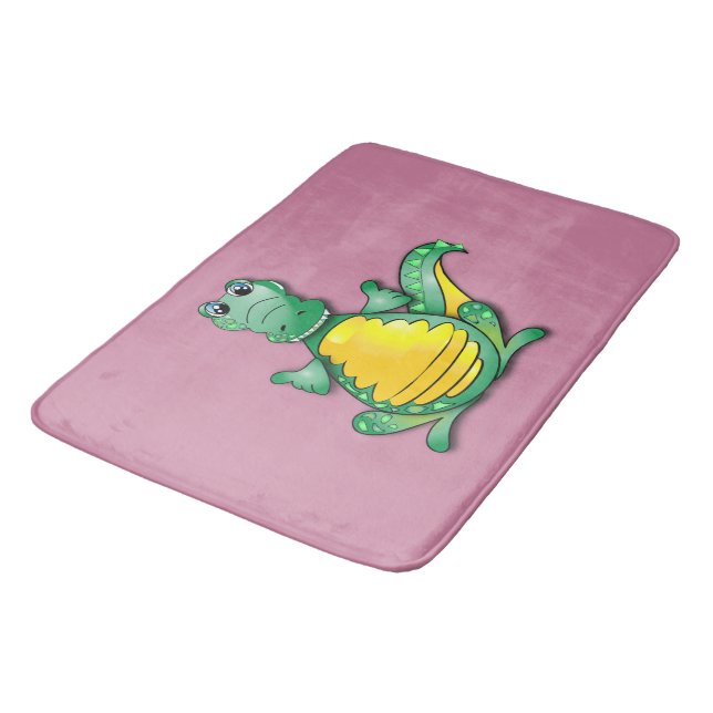 Crocodile hug bath mat (Angled)