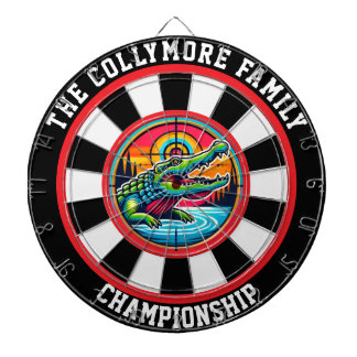 Crocodile in the Lake Bullseye Dartboard