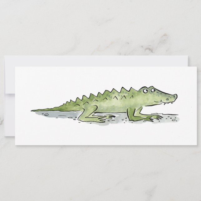 Crocodile Invitation (Front)