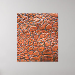 crocodile leather fake look canvas print