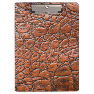 crocodile leather fake look clipboard