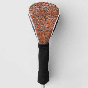 crocodile leather fake look golf head cover