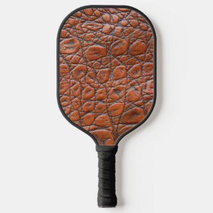 crocodile leather fake look pickleball paddle