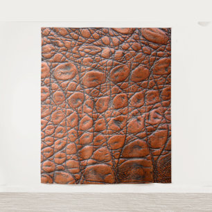 crocodile leather fake look tapestry