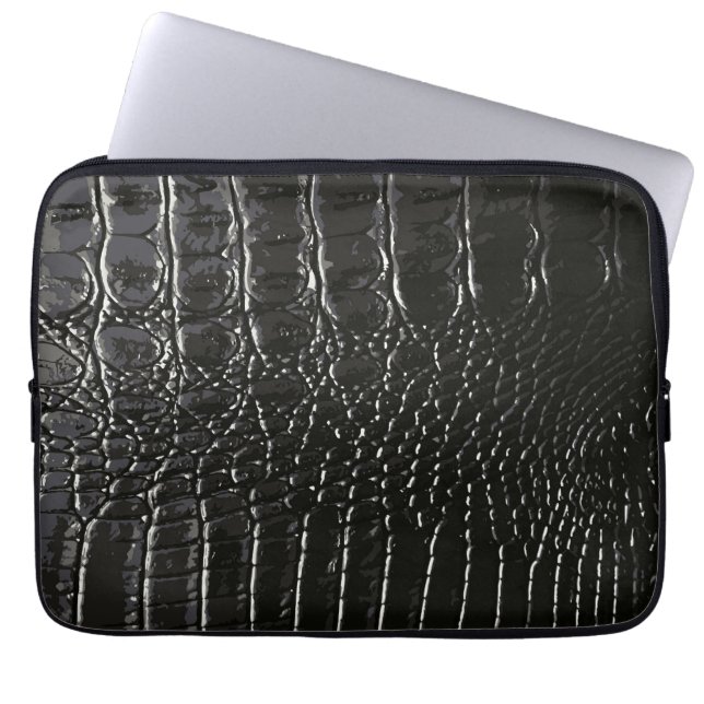 CROCODILE LEATHER LAPTOP SLEEVE (Front)