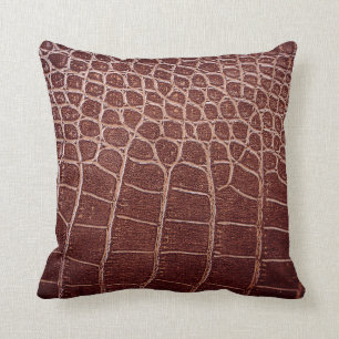 Crocodile leather patternabstract,alligator,animal cushion