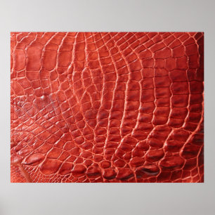 Crocodile leather texture poster