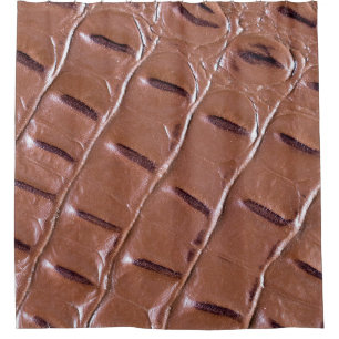Crocodile leather textured backgroundabstract, ani shower curtain