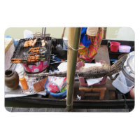 Crocodile Meat BBQ ... Thailand Street Food