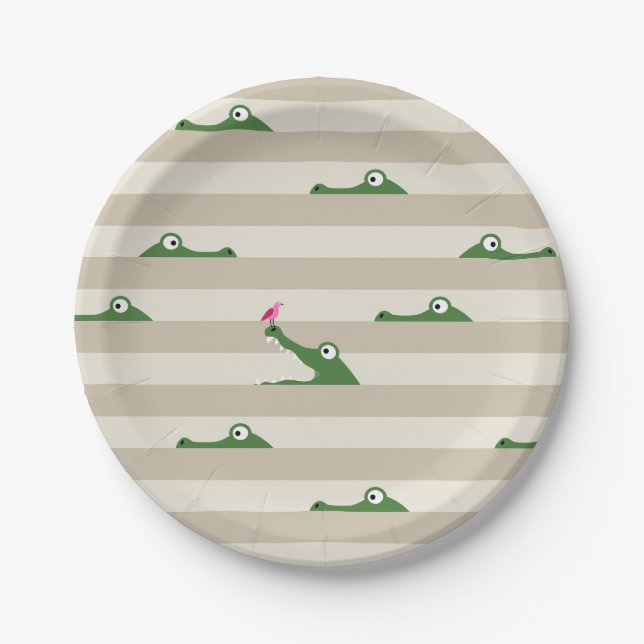 Crocodile Paper Plate (Front)