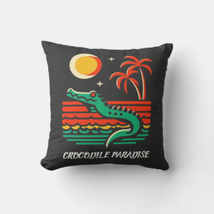 CROCODILE PARADISE CUSHION