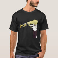 Crocodile Playing Trumpet Funny Halloween Costume 