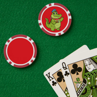 crocodile poker chips