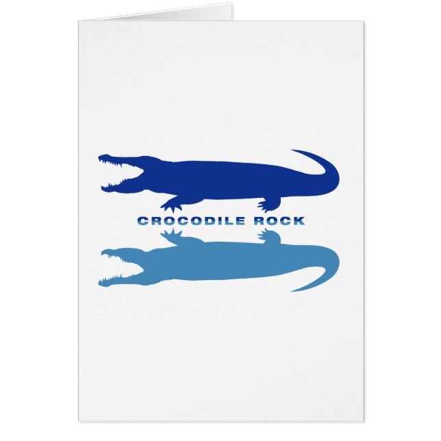 Crocodile Reflection (Blue) (Front)