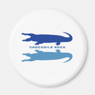 Crocodile Reflection (Blue) Magnet