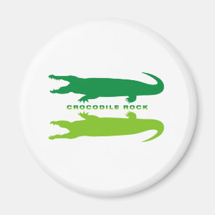 Crocodile Reflection (Green) Magnet